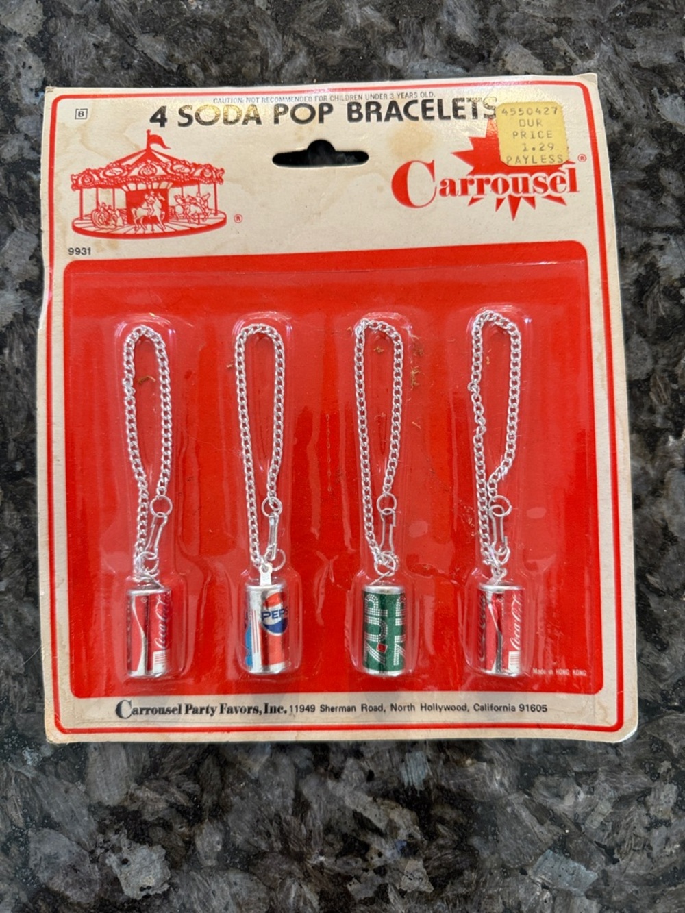 Vintage Coke 7Up and Pepsi Braclets